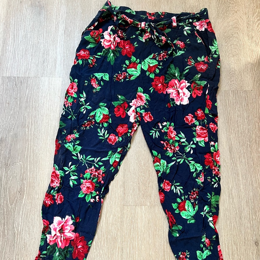 Floral pants from Forever21. Size M